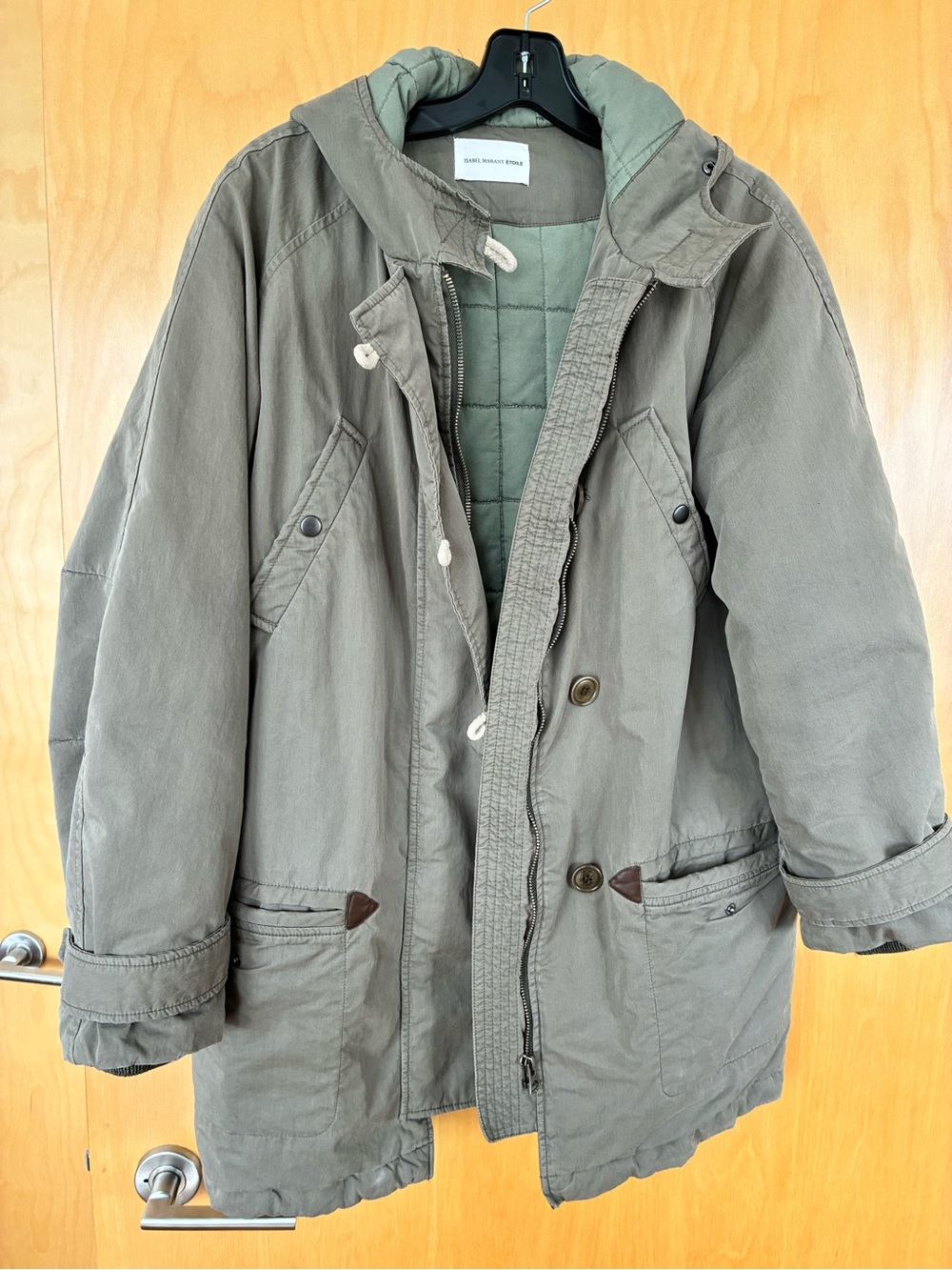 Isabel Marant Étoile Quilted Jacket in Sage Green